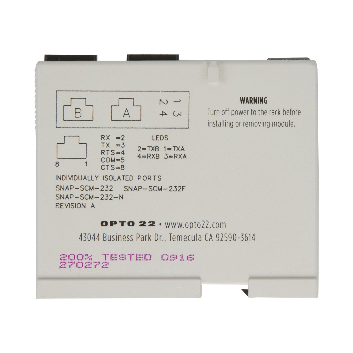 SNAP-SCM-232